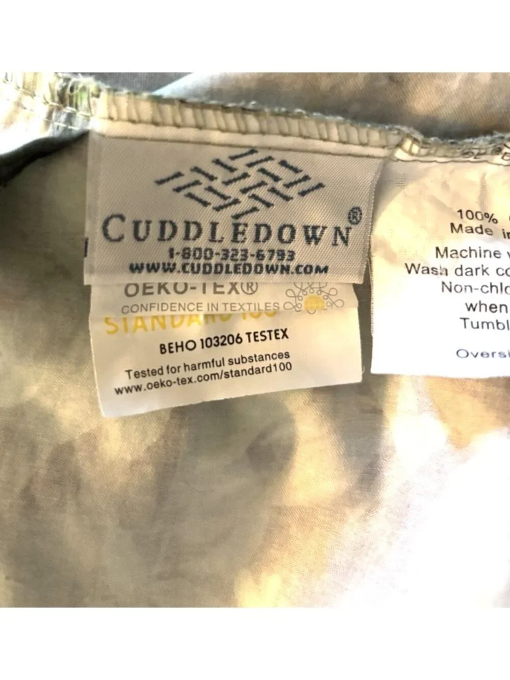 Cuddledown Oversized Queen Duvet Cover & 4 Pillowcases Willow Pond Floral Lilly